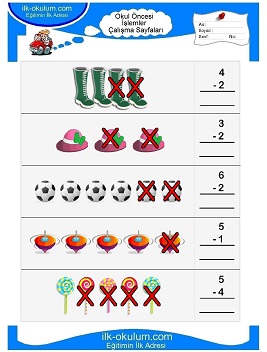 Çocuklar İçin toplam işlemi yaprak testleri 